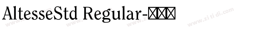 AltesseStd Regular字体转换
